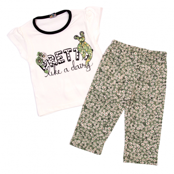 Children's suit Ts-22 white/green